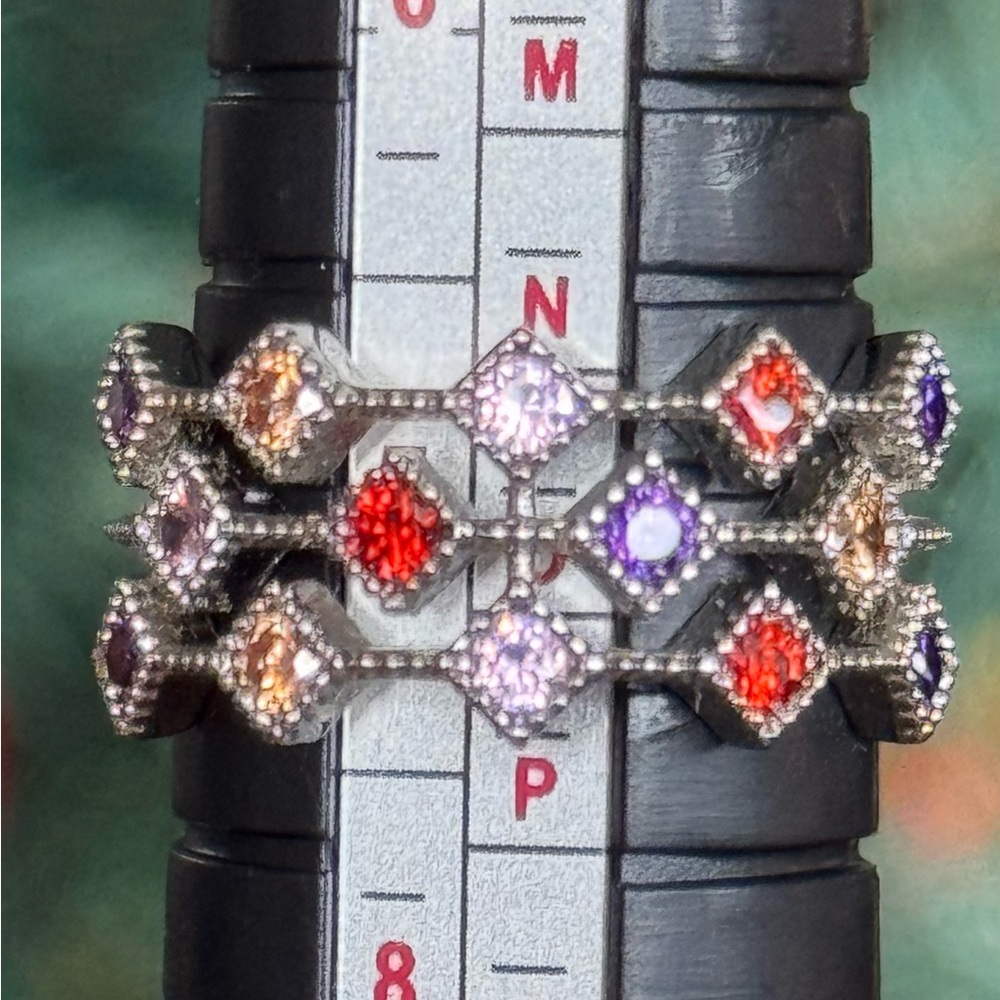New Multi-Color Gemstone S925 Ring